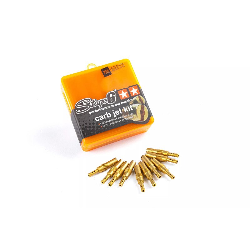 Kit gicleur secondaire Stage6 35 à 55 pour carburateur PWK Kit gicleur secondaire Stage6 35 à 55 pour carburateur PWK