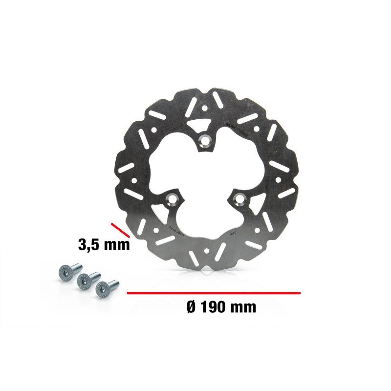 DISQUE DE FREIN Ø EXT. 190 - EPAISS. 3,5 MM ( vis M8 JOG ou moyeu m8 )