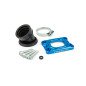 PIPE D'ADMISSION STAGE6 360° AM6 ET DERBI BLEU POUR CARBU PWK 19 - 28MM