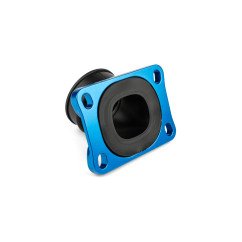 PIPE D'ADMISSION STAGE6 360° AM6 ET DERBI BLEU POUR CARBU PWK 19 - 28MM