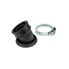 PIPE D'ADMISSION STAGE6 360° AM6 ET DERBI BLEU POUR CARBU PWK 19 - 28MM