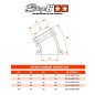 PIPE D'ADMISSION STAGE6 360° AM6 ET DERBI BLEU POUR CARBU PWK 19 - 28MM