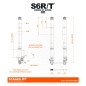 FOURCHE STAGE6 R/T UPSIDE DOWN 650MM - 45/48MM