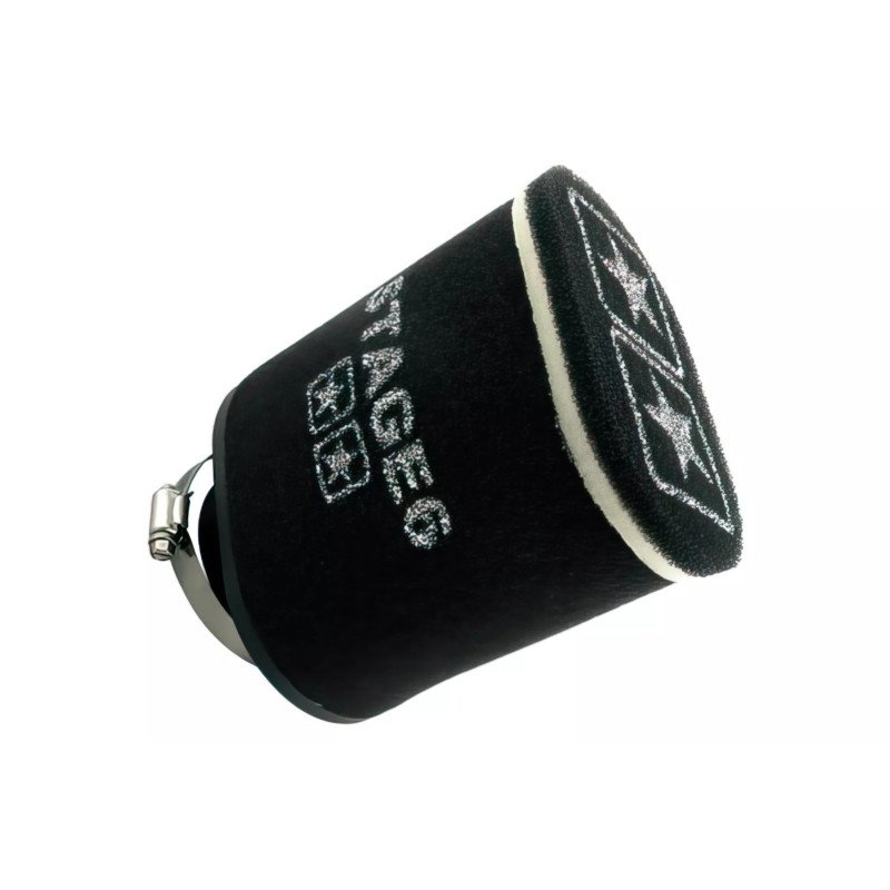 Filtre à air Stage6 Racing ovale d.70mm noir Filtre à air Stage6 Racing ovale d.70mm noir