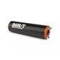 Silencieux d'échappement Stage6 R/T 80 - 100 droit orange / noir