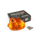 CARTER DE TRANSMISSION STAGE6 R/T MK2 PIAGGIO ZIP ORANGE AVEC VIS TITANE