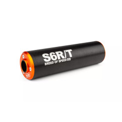 Silencieux d'échappement Stage6 R/T 80 - 100 droit orange / noir