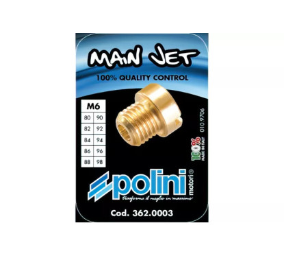 KIT GICLEUR PRINCIPAL DELLORTO 6MM POLINI